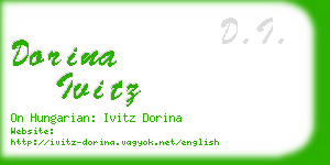 dorina ivitz business card